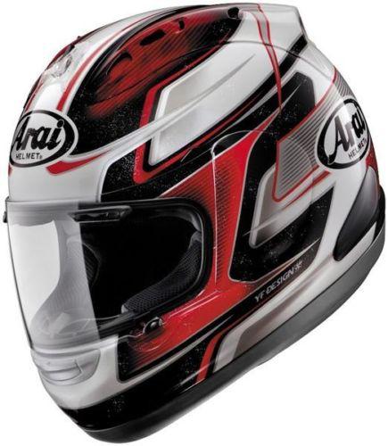 Arai corsair v graphics motorcycle helmet dani 3 red medium