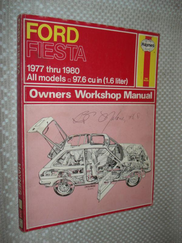 1977-1980 ford fiesta haynes shop manual service book 78 79