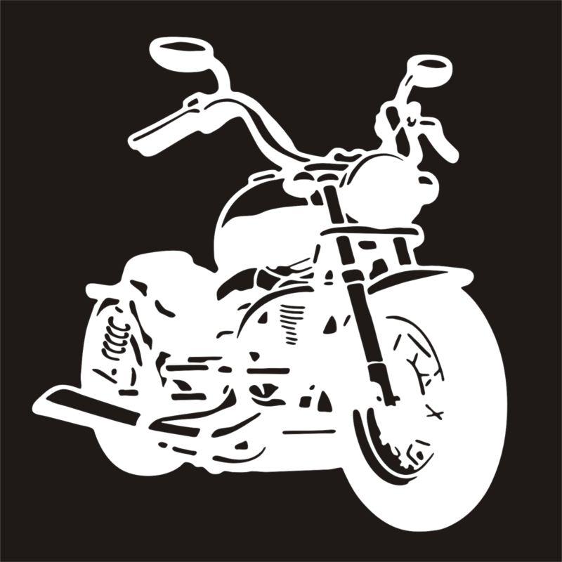 motorcycle harley fatboy biker vinyl decal window sticker
