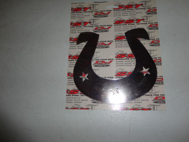 Sst tattoos horse shoe with stars  djm part # 600521