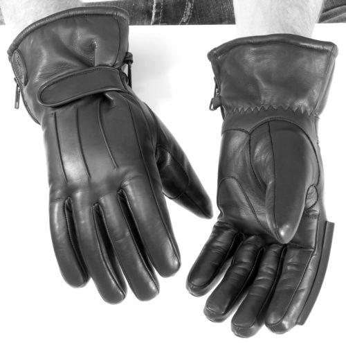 New river road mens taos cold weather waterproof leather gloves, black, xl
