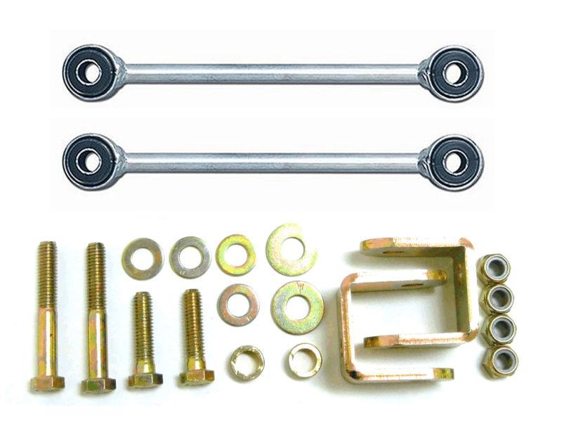 Jeep cherokee xj zj swaybar front end link set for 3-5" lifts wrangler tj 0-3"