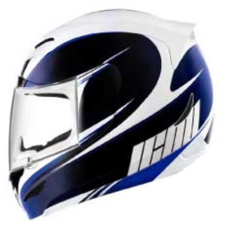 Icon airmada salient motorcycle helmet blue size xx-large