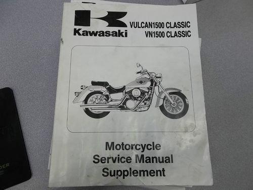 Oem kawasaki 1998-2004 vulcan 1500 classic vn1500 service manual supplement