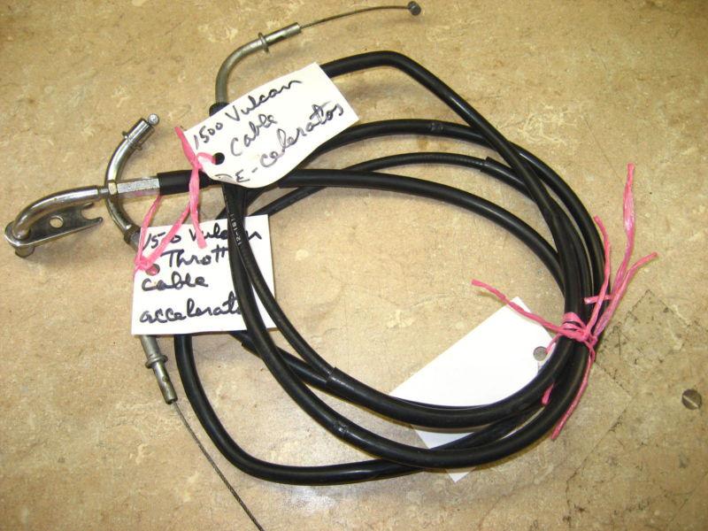 2000 kawasaki 1500 vulcan nomad oem right, throttle control cables, open, close