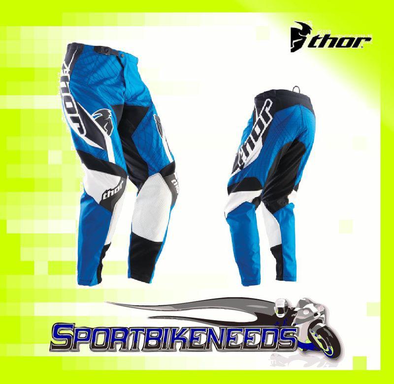 Thor 2012 phase spiral blue pant motocross size 28