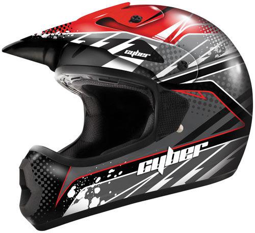Cyber youth ux-22 helmet red black l/large