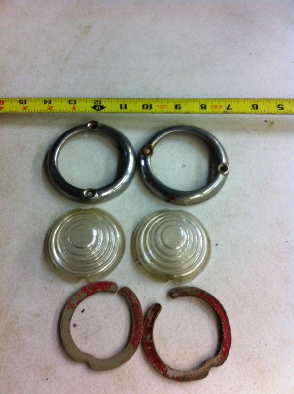 Jeep cj  military willys front signal lights lens