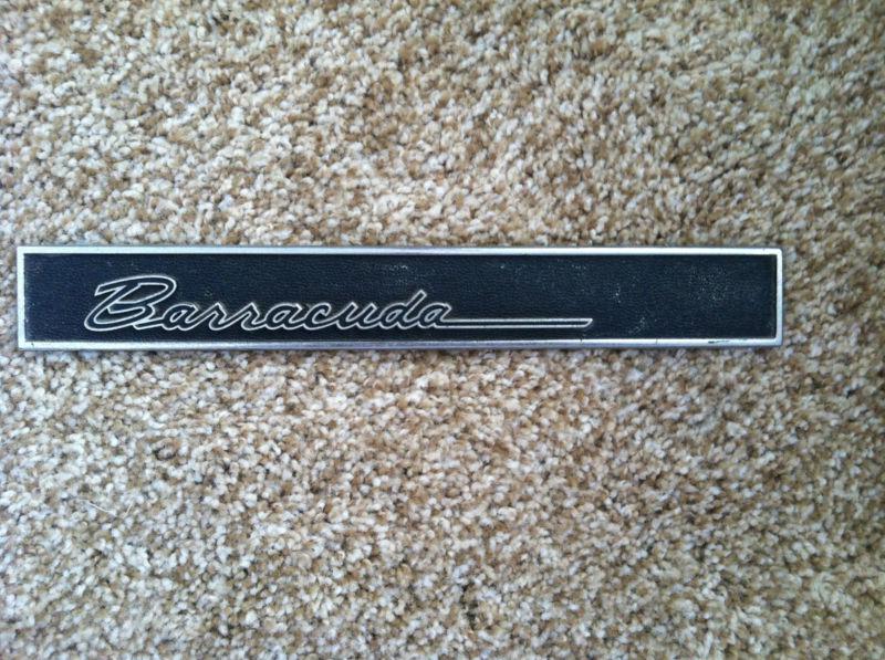64 65 66  barracuda inner door emblem high quality originals 