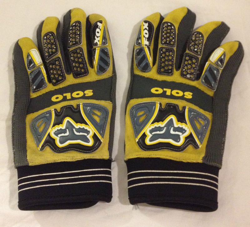 Fox racing dirtpaw gloves mx motocross dirt bike quad riding kids sz 7 large l s