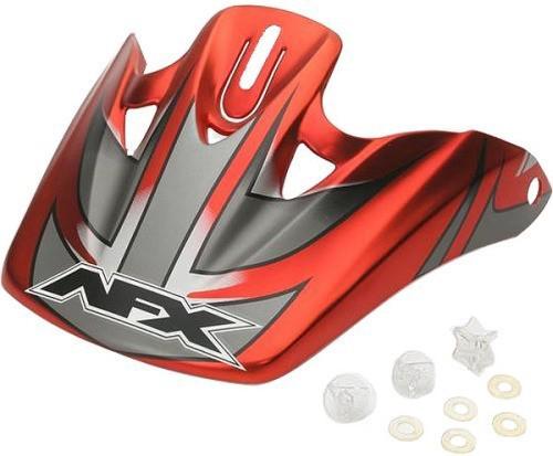 Afx fx-87 youth mx offroad replacement peak satin multi red