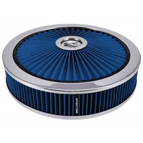 Spectre 47626 filter top 14" air cleaner assembly blue extraflow