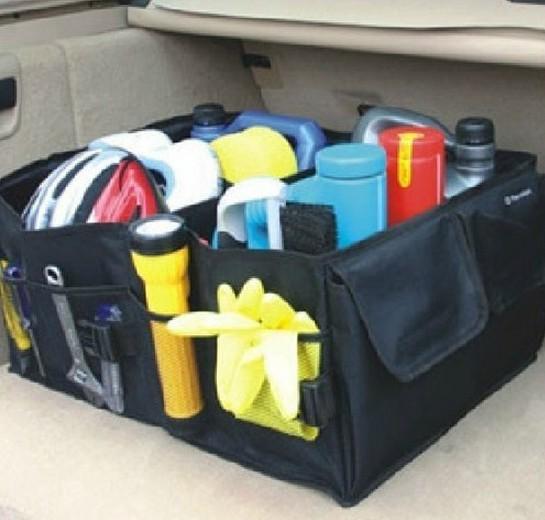 Car boot tidy bag organiser storage multi-use tools auto kit box