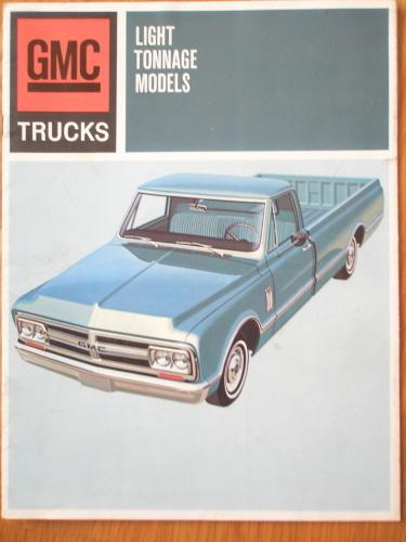 1967 gmc pickup dealer sales brochure 67 light tonnage models trucks