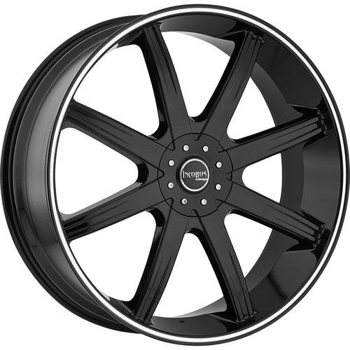 24x9.5 black incubus empire wheels 5x115 5x5.5 +15 chrysler 300 rwd 300s rwd