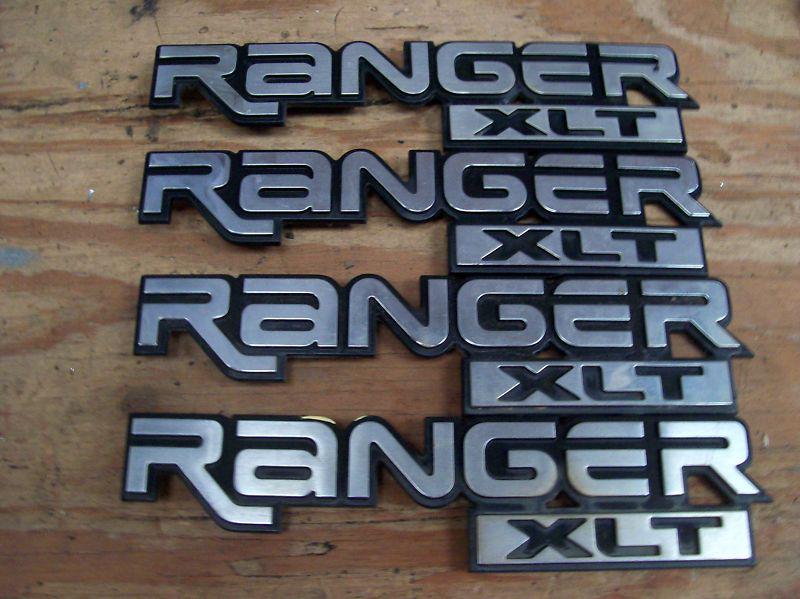 Ford ranger xlt fender script lot ornament emblem  g/c g/color  