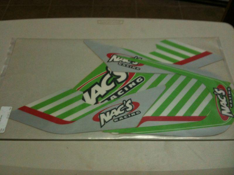 Nac's racing graphic kit green kawasaki kfx400 ncgfx400g free shipping(usa)