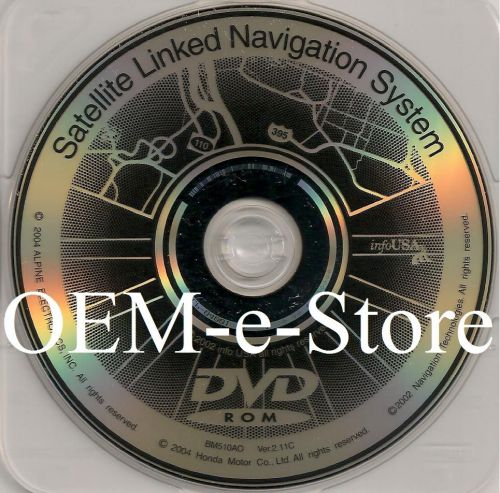 Oem 2000 2001 2002 2003 2004 honda odyssey ex exl navigation black dvd map 2.11c