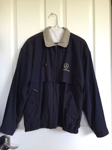 Genuine mercedes- benz men&#039;s light weight jacket windbreaker size s navy