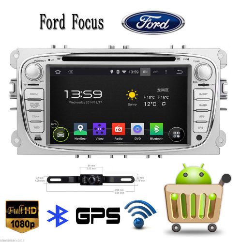 Pure android 4.4.4 7&#034; car dvd player gps ipod stereo for ford focus mondeo s-max