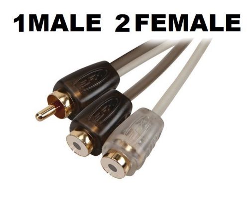 Scosche efx coremm 2 male - 1 female y rca cable interconnect 2 channel ofc
