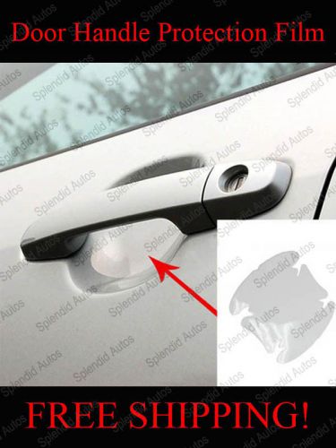 (4) universal fit clear side door handles paint scratches protective film vinyl