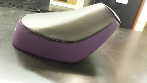 Honda sa50p elite 50 s seat cover in 2-tone charcoal &amp; purple or 25 colors (w)