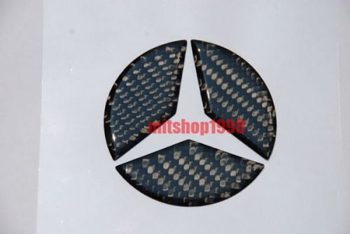 Mercedes-benz w221 carbon rear trunk emblem badges