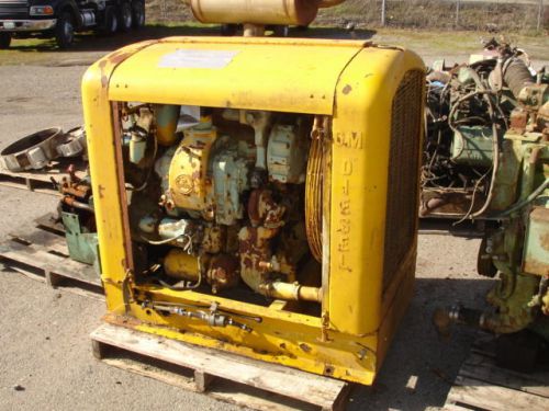3-71 rc detroit diesel &#034;running engine&#034; power unit, w/ radiator &amp; shroud