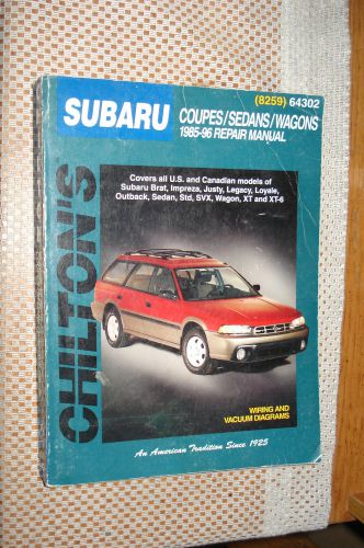 1985-1996 subaru service manual shop book repair 86 87 88 89 90 91 92 93 94 95