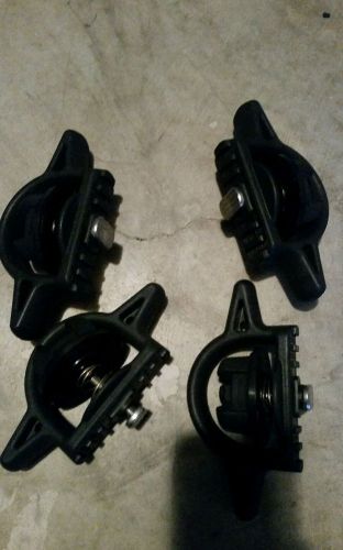 Set of 4 factory / oem tie down bedrail cleats  2005 to 2015 toyota tacoma truck