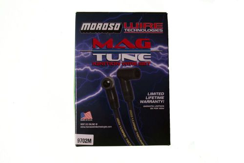 Moroso # 9702m 8mm mag-tune universal spark plug wire 90° boot female cap black