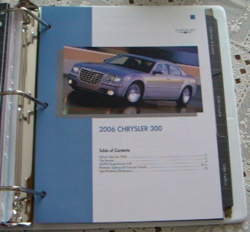 New 2006 chrysler 300 300c dealer salesperson only product literature brochure!