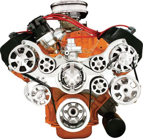 Billet specialties tru trac hemi,bb chrysler front engine kit,power steering,a/c