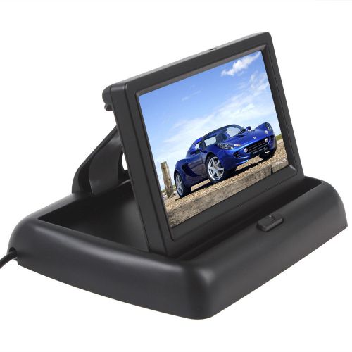 Car rear view monitor 4.3inch parking rearview monitor with 2ch video input