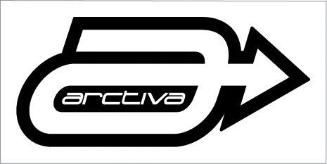 New arctiva banner, black/white, 8&#039;x4&#039;