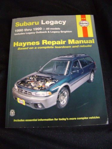 Haynes repair munual for subaru legacy 1990 thru 1999