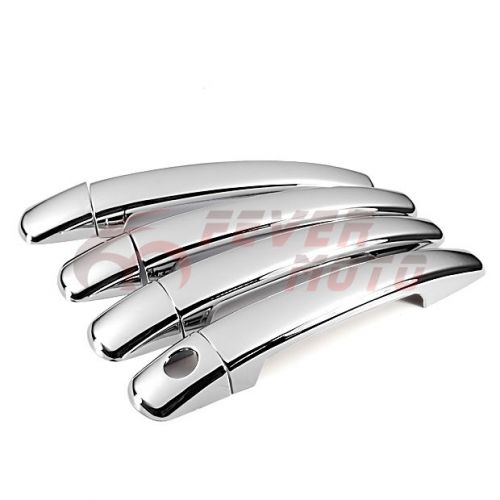 Chrome door handle cover trim fit for peugeot 207 308 407 citroen c4 c6 psa fm