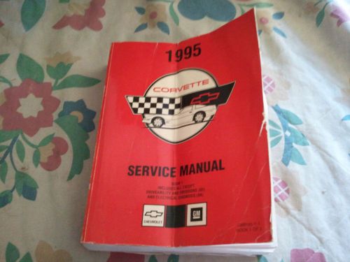 1995 chevy corvette factory service shop manual volume 1