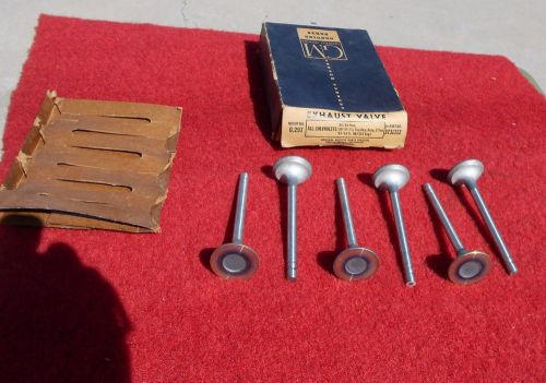1950 1967 chevy 265 283 327 6 nos exhaust valves gm # 3731212 great display box