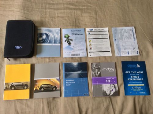 2010 ford edge owners manual set + sync book w/ford case-fast free shipping!