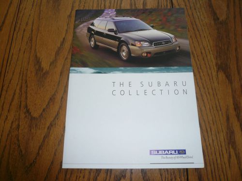 2003 subaru outback legacy forester impreza sales brochure