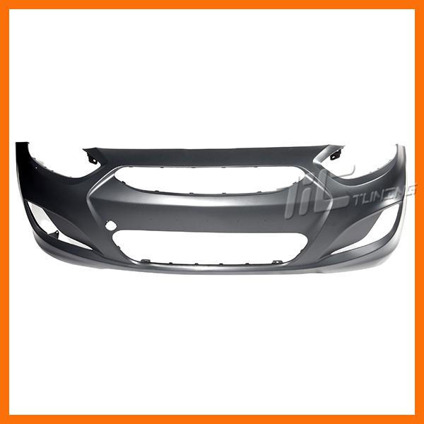 Front bumper cover new hy1000188 primered plastic for 12-13 hyundai accent 4/5dr