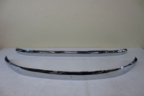 1937 plymouth dodge front &amp; rear bumpers chrome trim original restored show pair