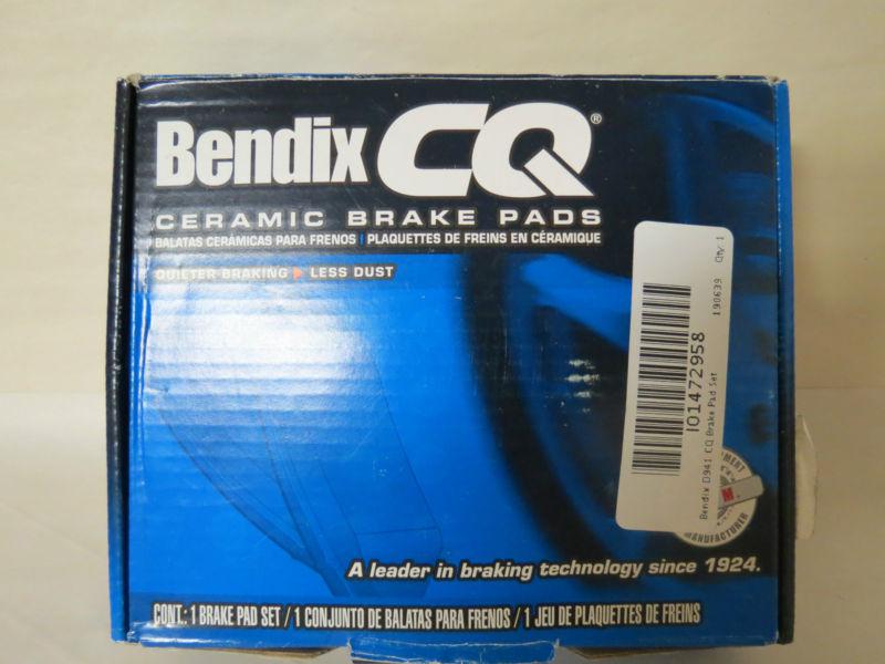 Bendix d941 front ceramic brake pads 2002-2005 hyundai elantra-new