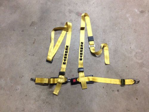 Schroth racing belt rallye cross wrap around harness seat belt yellow