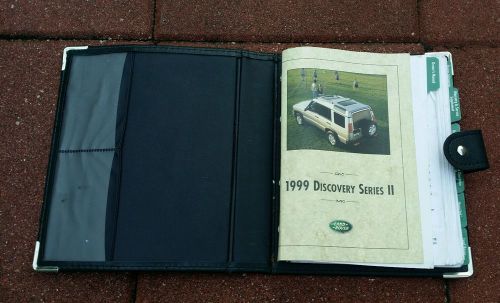 Land rover discovery 2 1999 owners manual handbook w/case