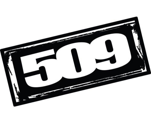 509 snowmobile large 24&#034; logo sticker decal -brand new