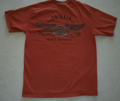 Vintage maui harley davidson maui hawaii t shirt med