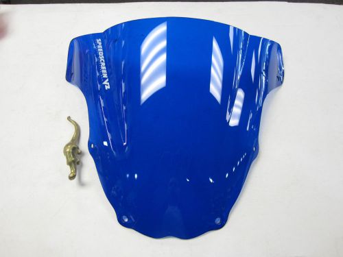 Kawasaki zx6r zx6 blue windshield lockhart phillips 03-04 new